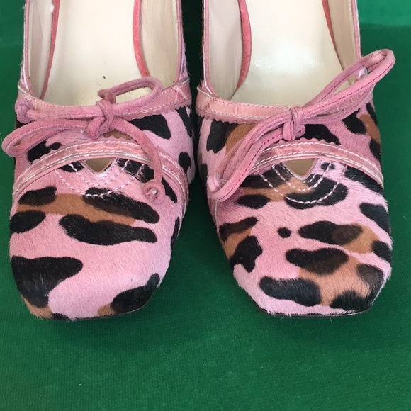 Nando Muzi Pink Leopard Pumps 38.5 - Picture 7 of 8